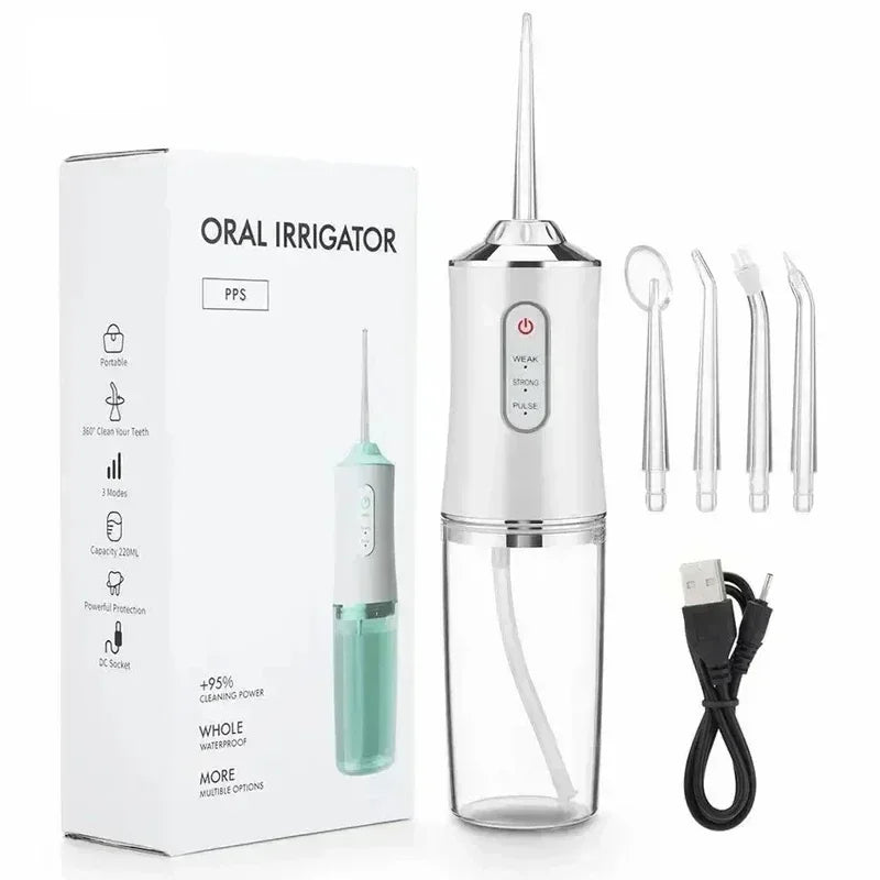 Advanced Portable Oral Irrigator – USB Rechargeable Water Flosser